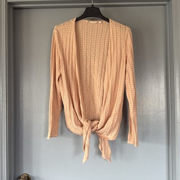 Soft Surroundings Open Front Cardigan Duster Sweater sz M Long Sleeves - Picture 1 of 5